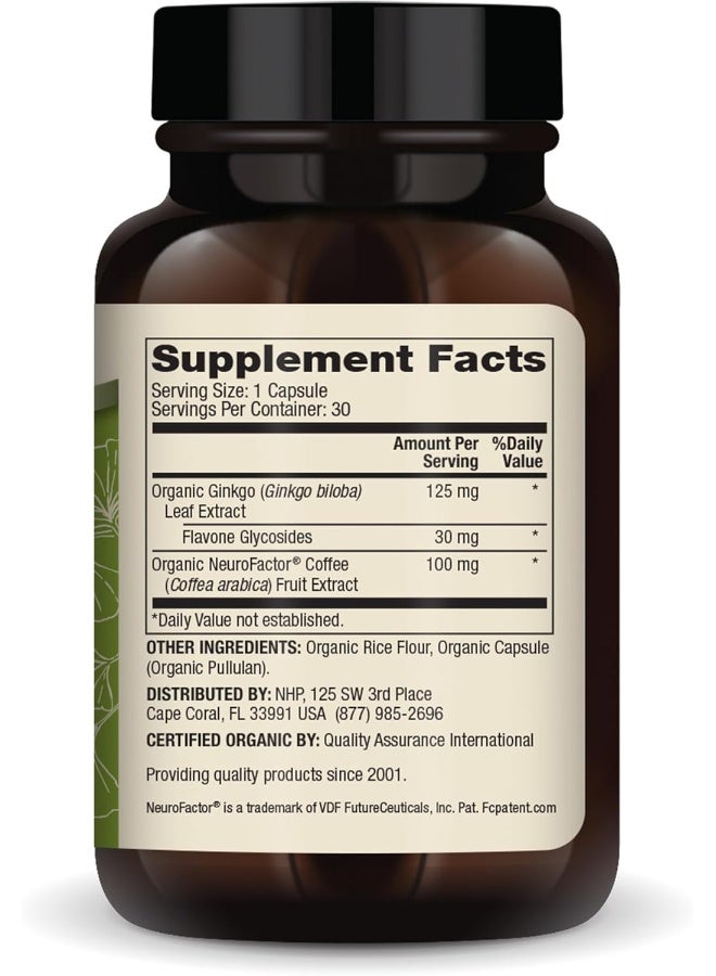 Dr. Mercola Organic Ginkgo Biloba with Coffee Fruit Extract Dietary Supplement - Image 3